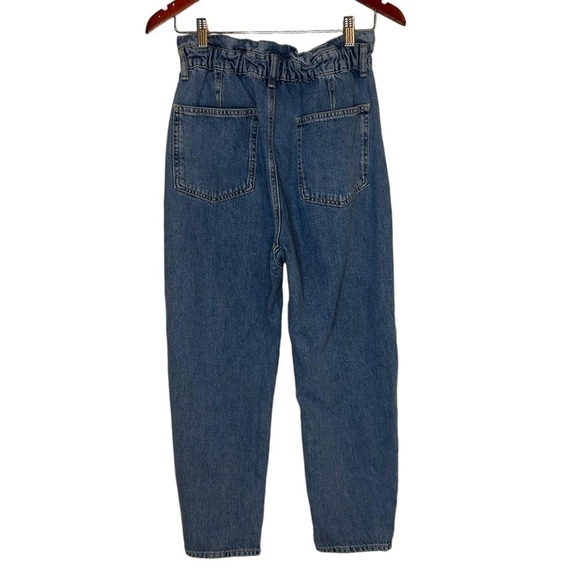 Zara Womens Paperbag Waist Baggy Jeans - Picture 5 of 12
